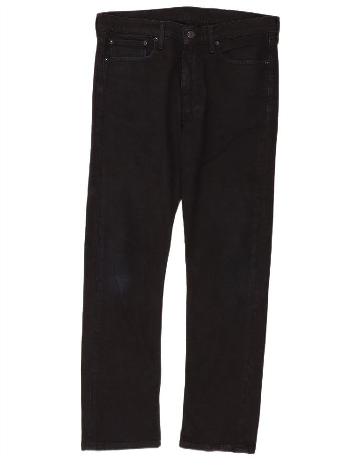 Levi's Uomo 513 Jeans dritti slim W34 L32 Cotone Nero