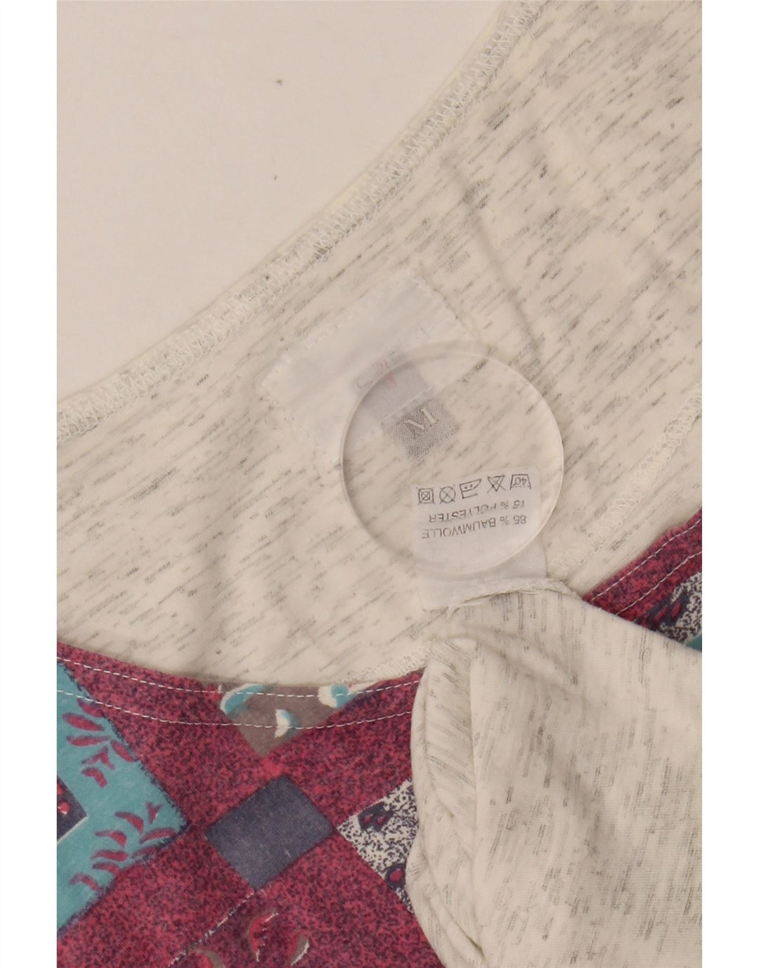 TAKE FIVE Canotta grafica da uomo in cotone color block grigio medio