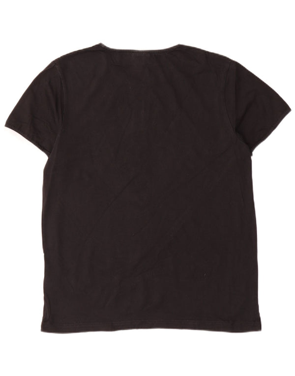 T-shirt da uomo Ellesse Top in cotone nero medio