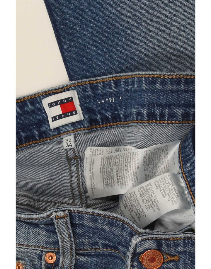Jeans dritti da uomo Tommy Hilfiger W32 L27 cotone blu