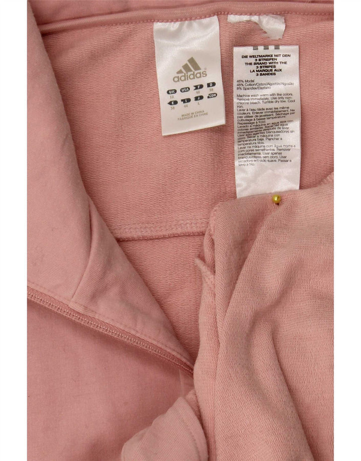 Giacca da ginnastica da donna Adidas UK 12 Medium Pink Modal