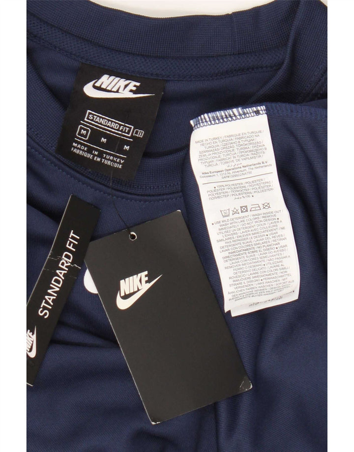 Felpa Nike da uomo con vestibilità grafica standard, maglione medio, blu navy in poliestere