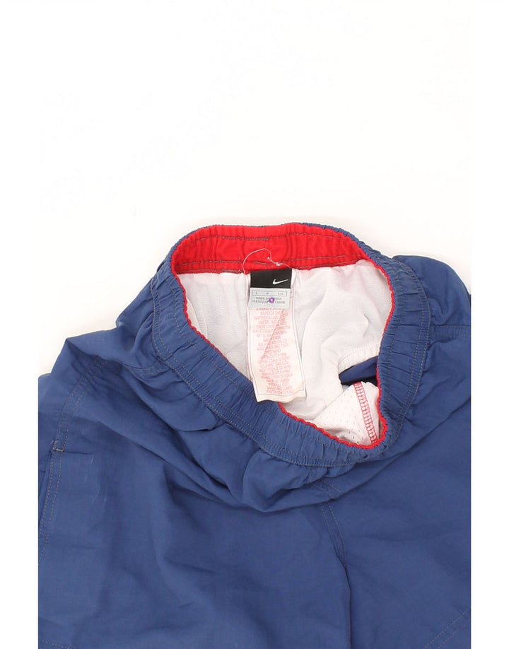 NIKE Boys Sport Shorts 8-9 Years Small Navy Blue Polyester Vintage Nike and Second-Hand Nike from Messina Hembry 