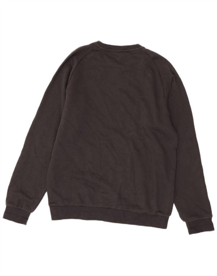 Felpa ADIDAS da uomo maglione grande in cotone nero