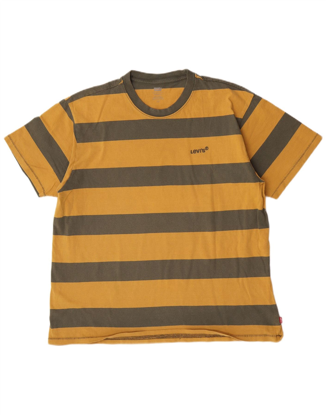 T-shirt da uomo Levi's Top a righe gialle grandi
