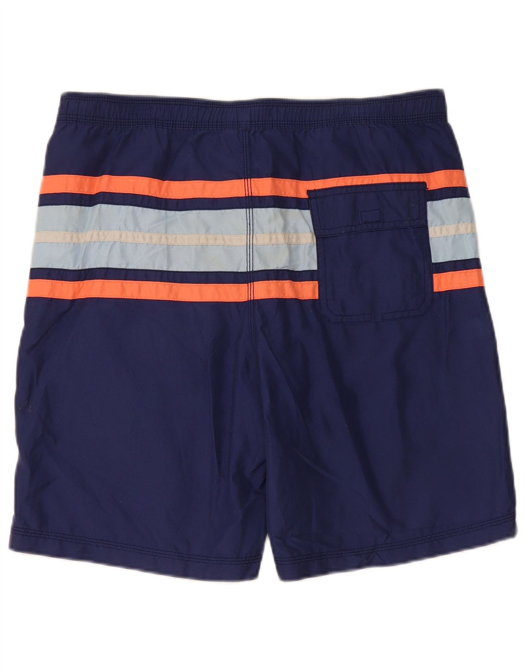 Pantaloncini da bagno da uomo IZOD piccoli in poliestere a righe blu navy