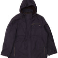 Giacca a vento con cappuccio da uomo Calvin Klein UK 42 XL poliestere blu navy