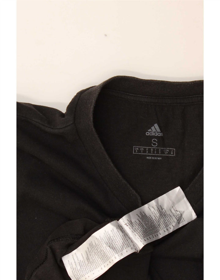 T-shirt Adidas da uomo Top Small in cotone nero