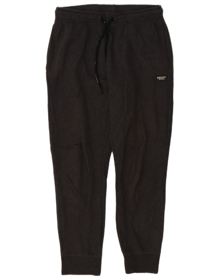 DKNY Mens Tracksuit Trousers Joggers Medium  Grey Cotton