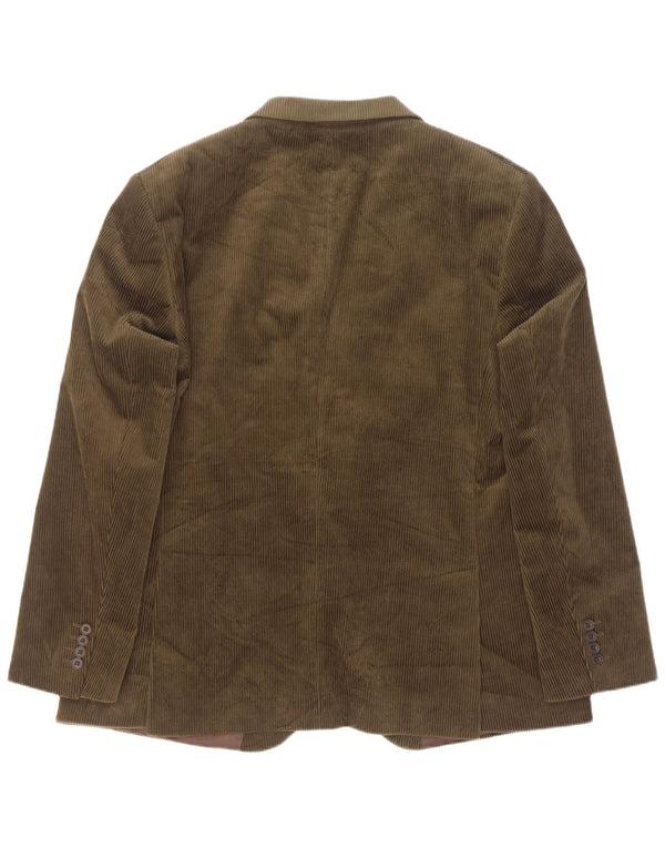 Giacca blazer in velluto a coste a 2 bottoni Marks & Spencer da uomo UK 40 grande kaki