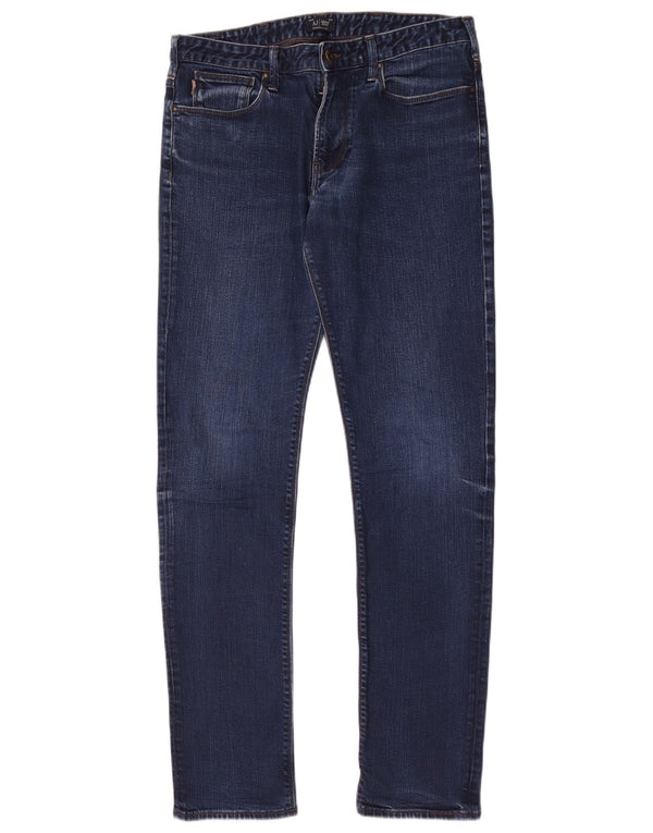 Jeans slim da uomo Armani W32 L32 in cotone blu navy