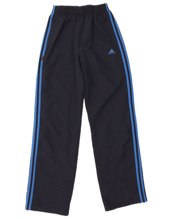Pantaloni della tuta da ragazzo Adidas 13-14 anni in poliestere blu navy