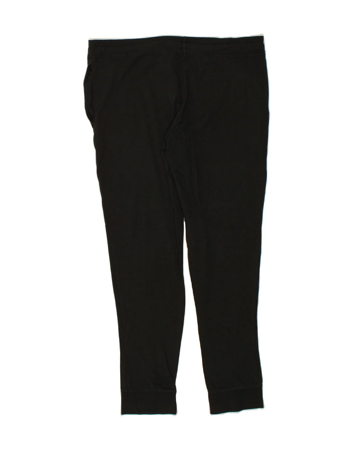 ADIDAS Womens Tracksuit Trousers Joggers UK 14 Medium Black Vintage Adidas and Second-Hand Adidas from Messina Hembry 