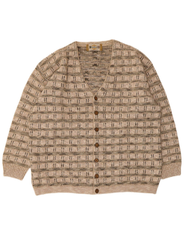 Maglione cardigan da uomo South Coast IT 54 XL Acrilico geometrico beige