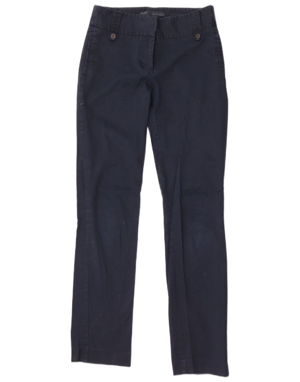 Pantaloni chino slim da donna Zara EU 36 XS W26 L32 Blu navy