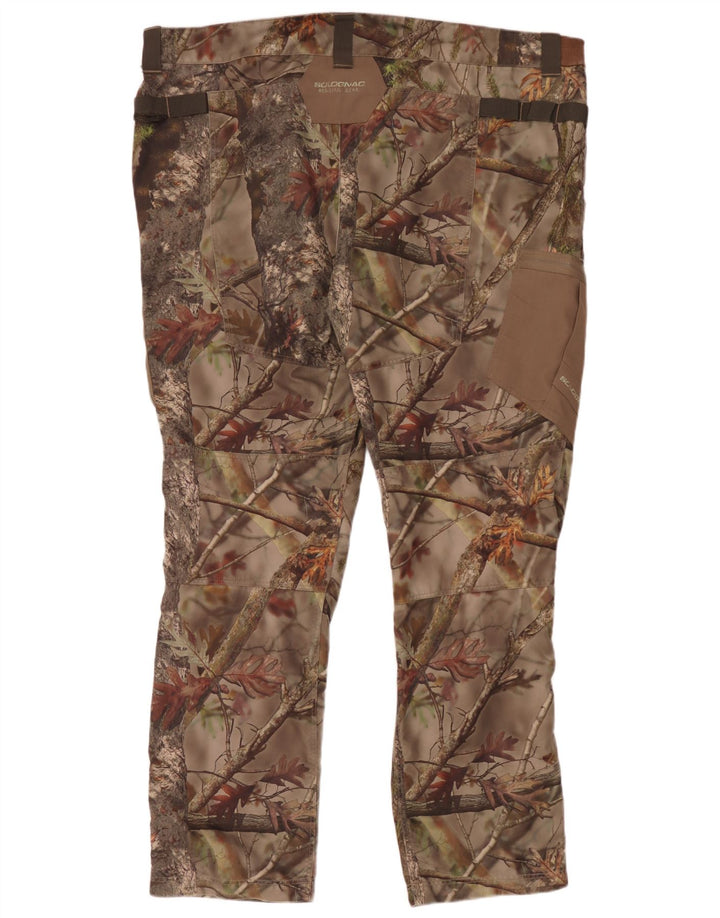 Pantaloni cargo slim da uomo Solognac W48 L34 mimetico multicolore