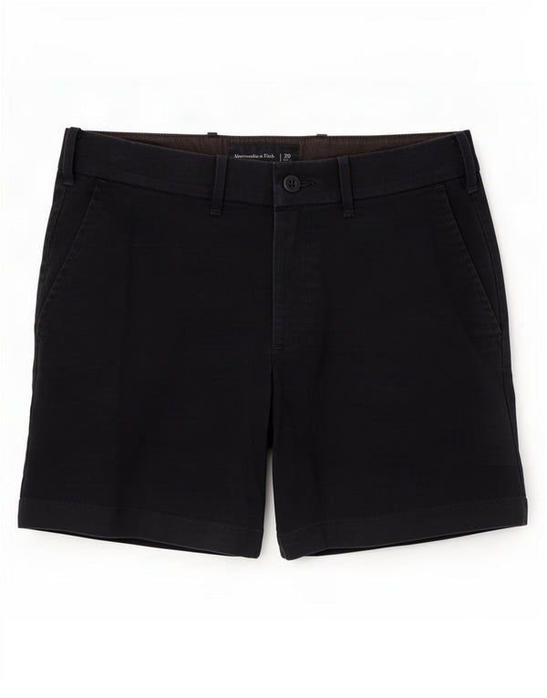 Pantaloncini chino da donna Abercrombie & Fitch medi W29 in cotone blu navy