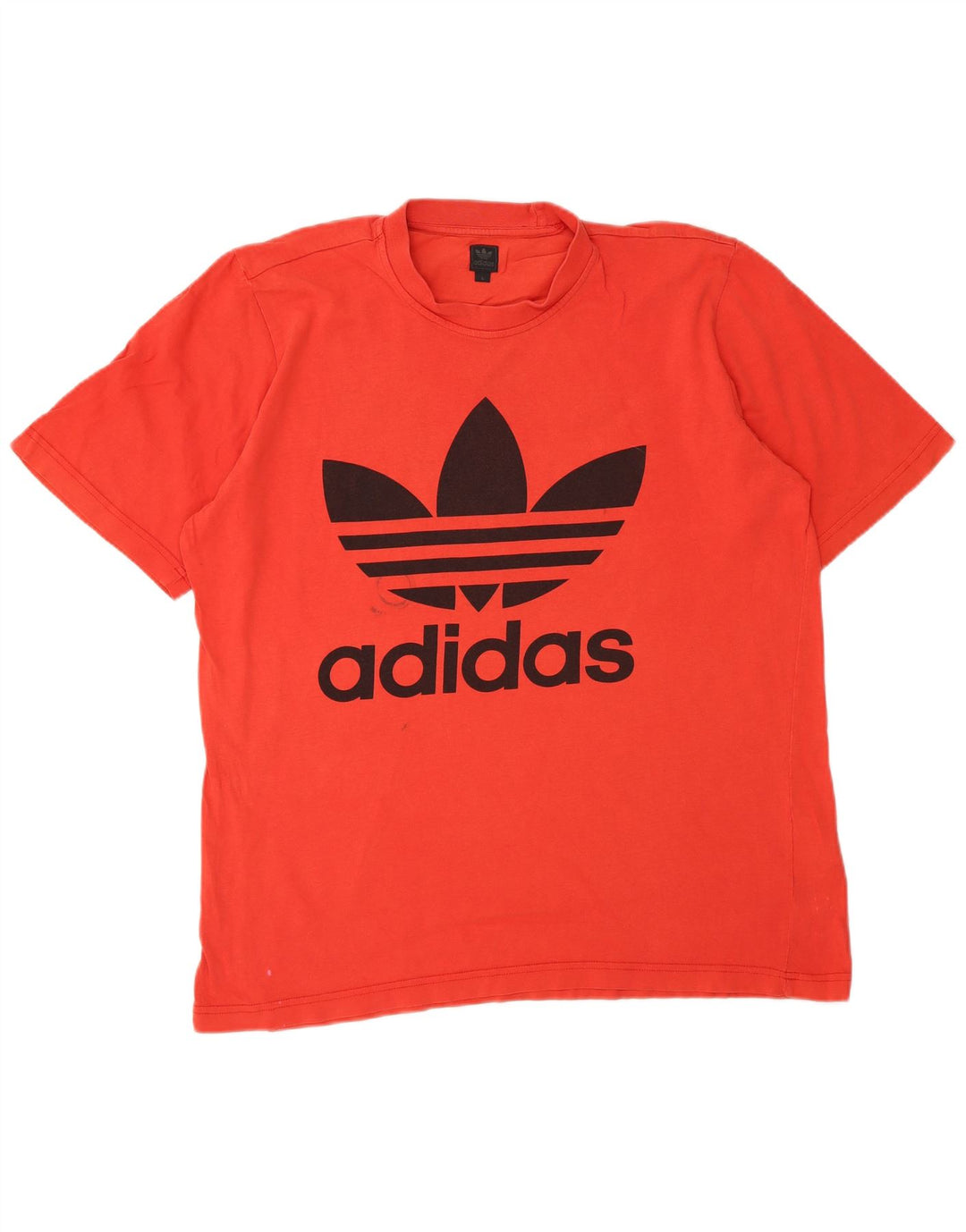 T-shirt grafica da uomo Adidas Top grande in cotone rosso