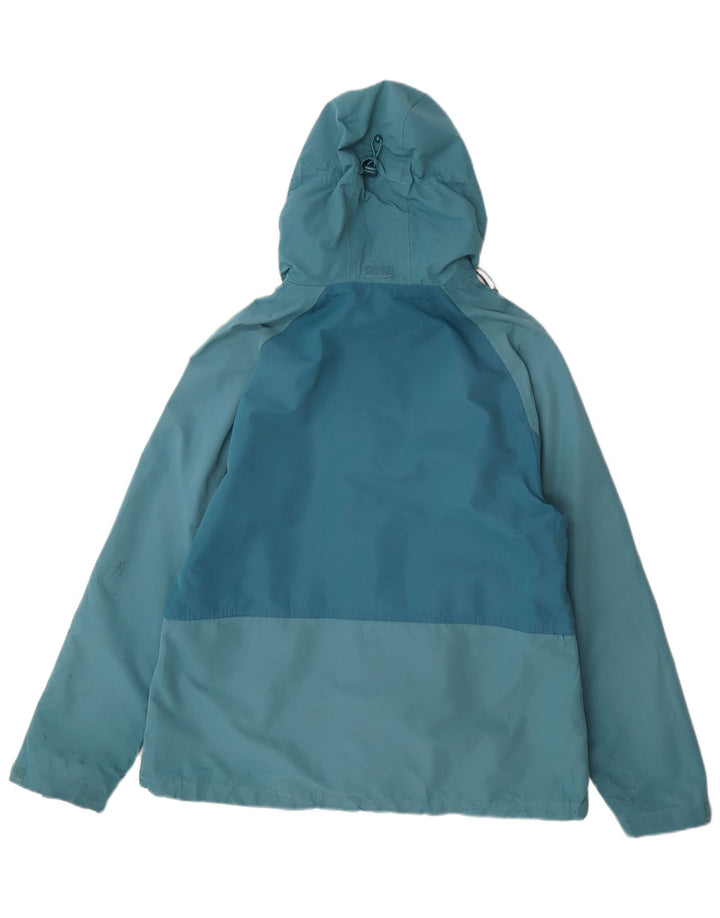 Giacca antipioggia con cappuccio da donna Mountain Warehouse UK 16 Large Blu in poliestere