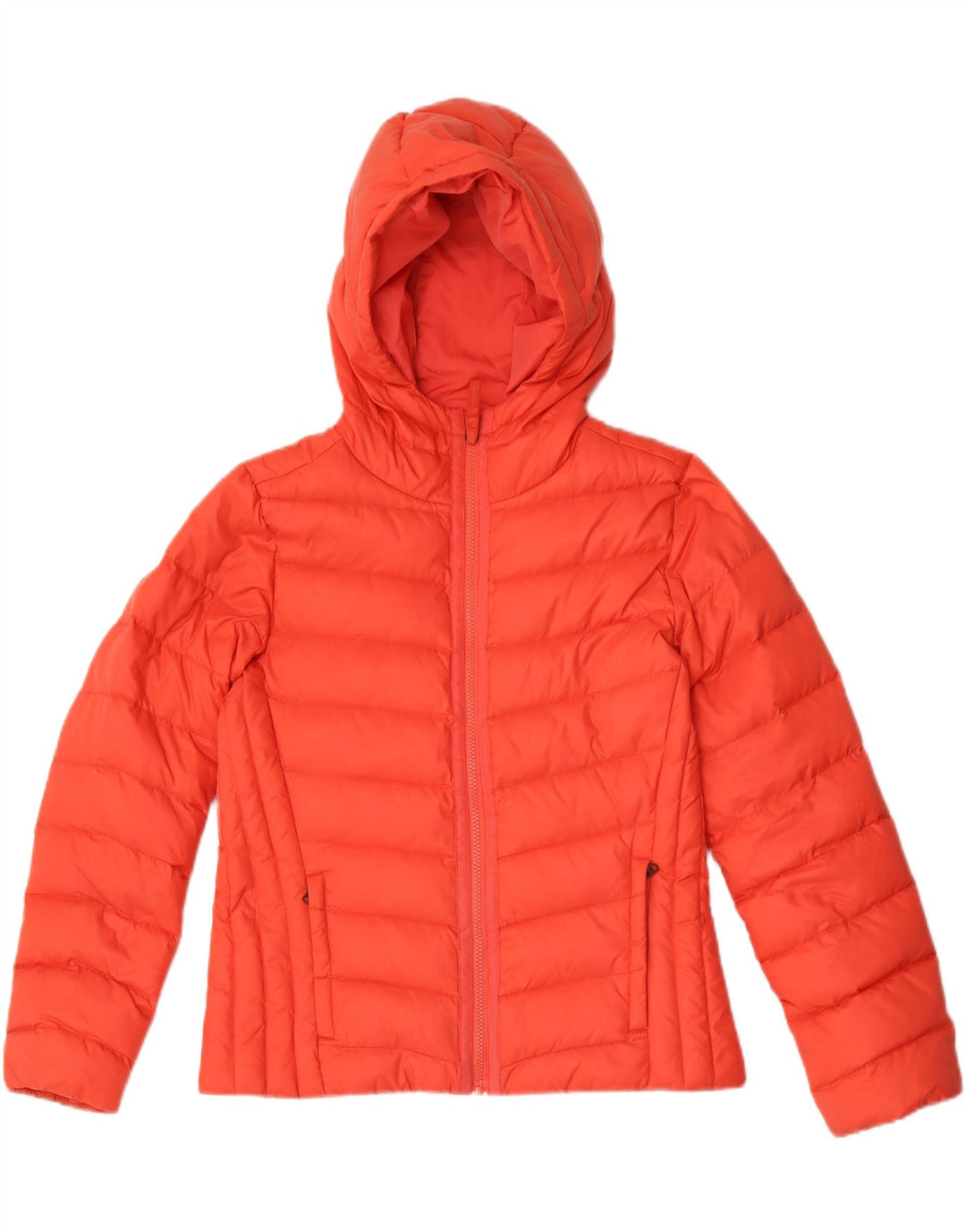Giacca imbottita con cappuccio da donna Timberland UK 10 Small Nylon rosso