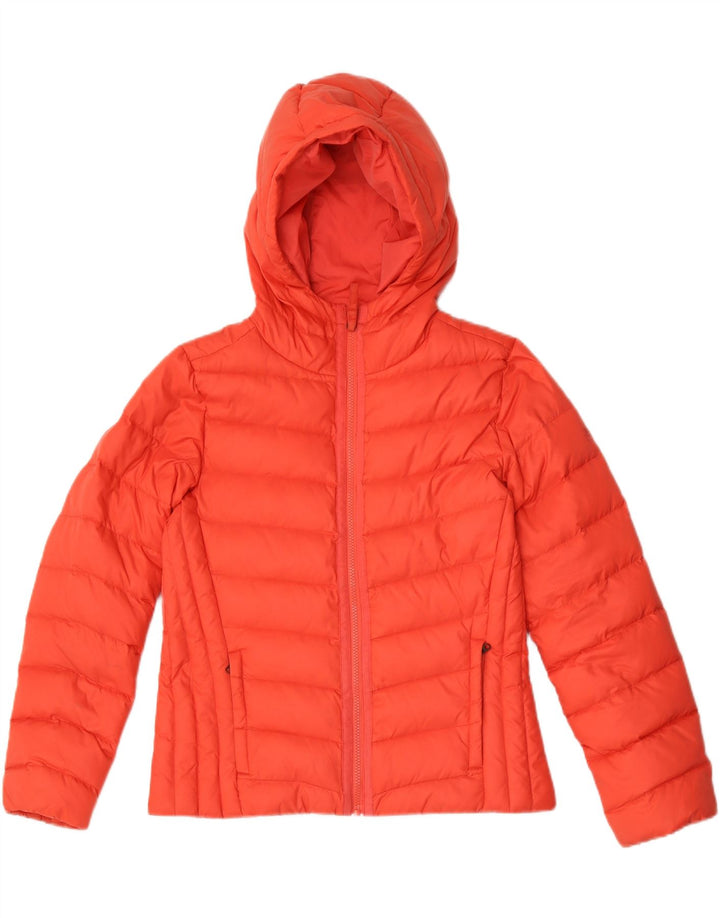 Giacca imbottita con cappuccio da donna Timberland UK 10 Small Nylon rosso