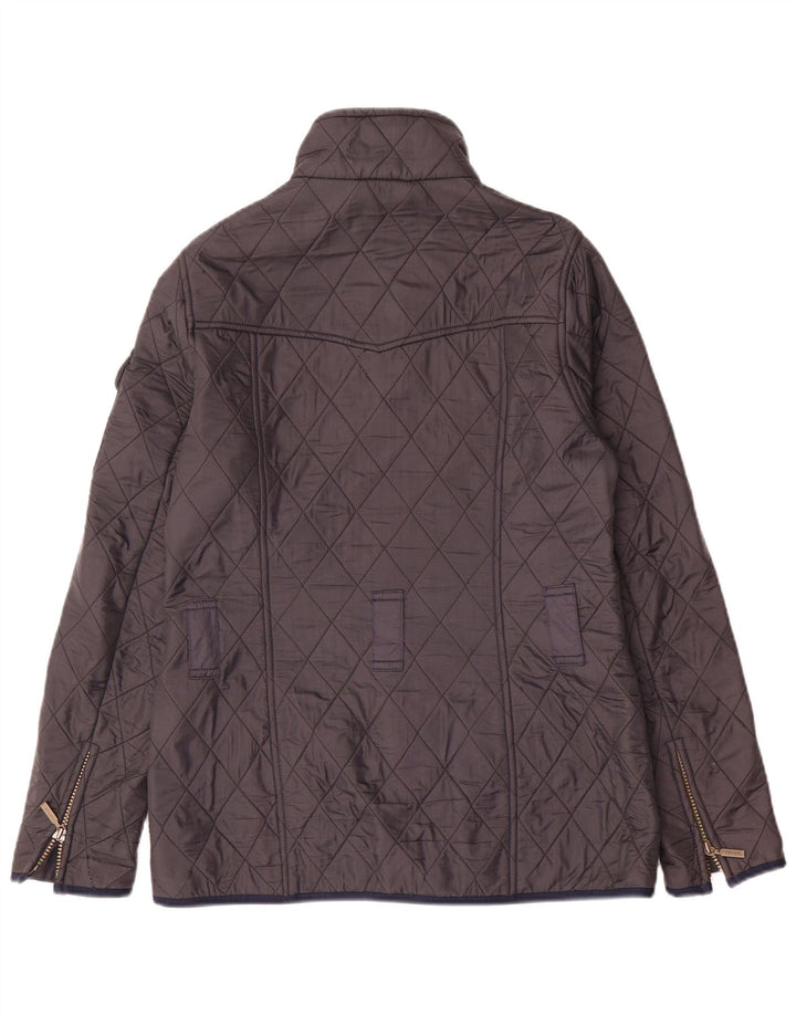 Giacca trapuntata da donna Barbour UK 12 media blu navy in poliammide