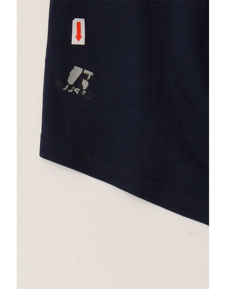 Pantaloncini sportivi Dri-Power da uomo Russell Athletic, grandi, in poliestere blu navy
