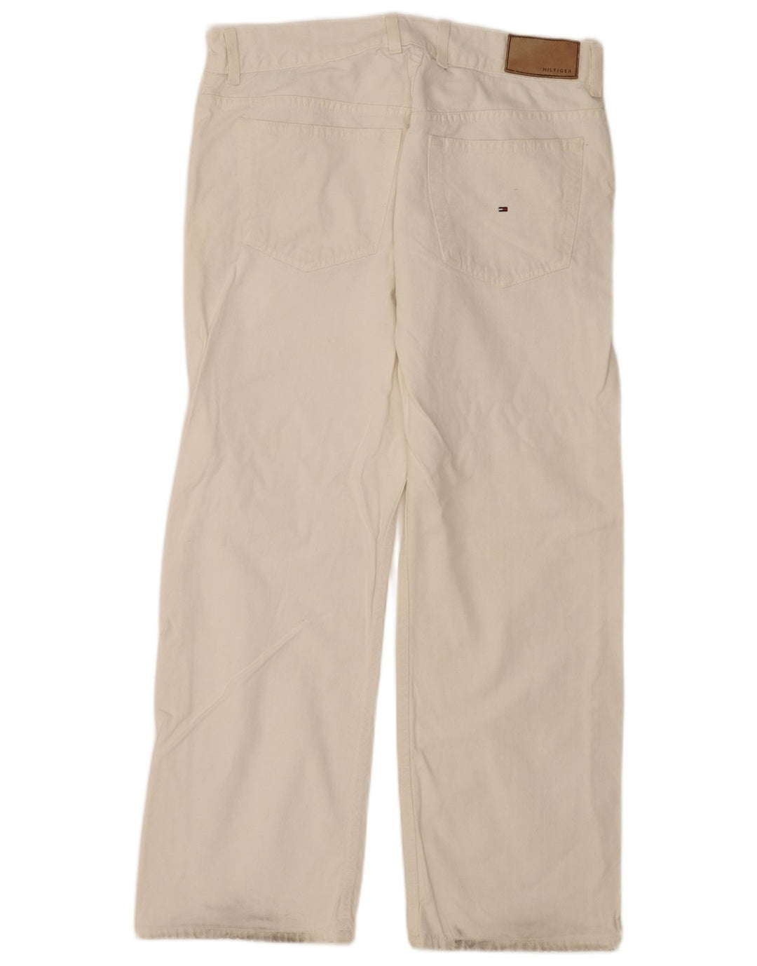 Jeans dritti da uomo Tommy Hilfiger W36 L30 cotone bianco