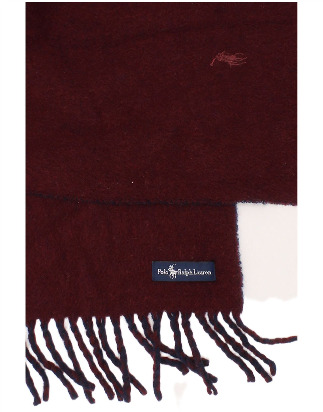 Sciarpa rettangolare da uomo Polo Ralph Lauren Taglia unica Borgogna classica