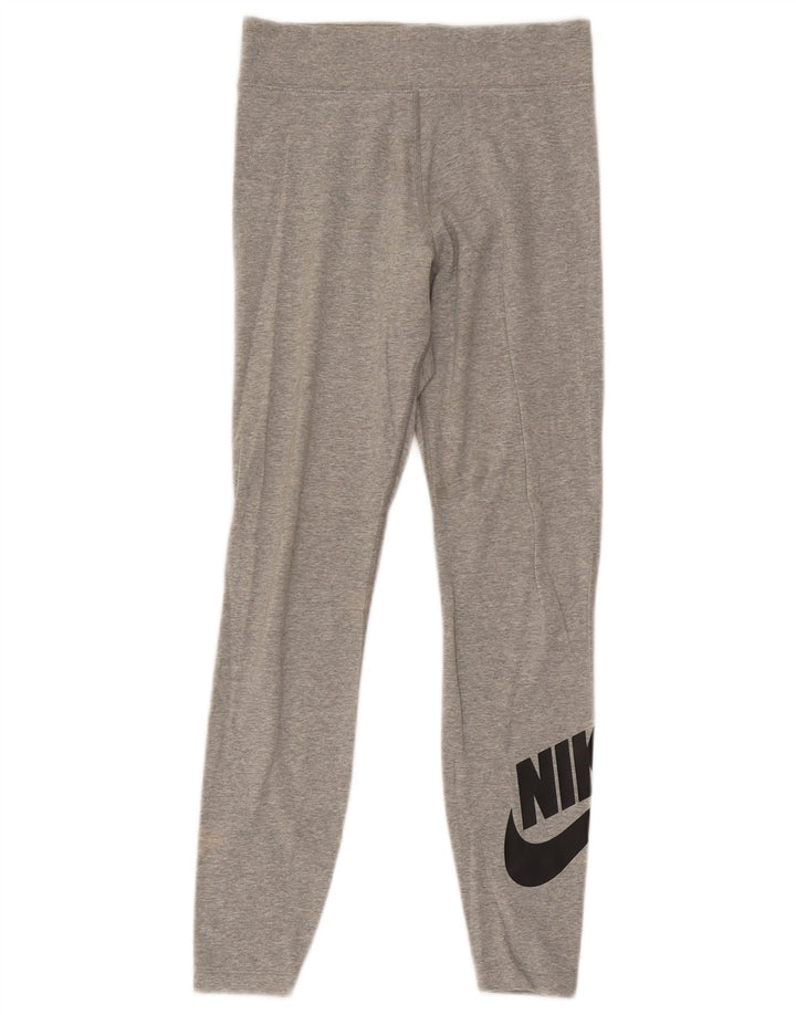 Leggings grafici da donna Nike UK 8 piccoli in cotone grigio