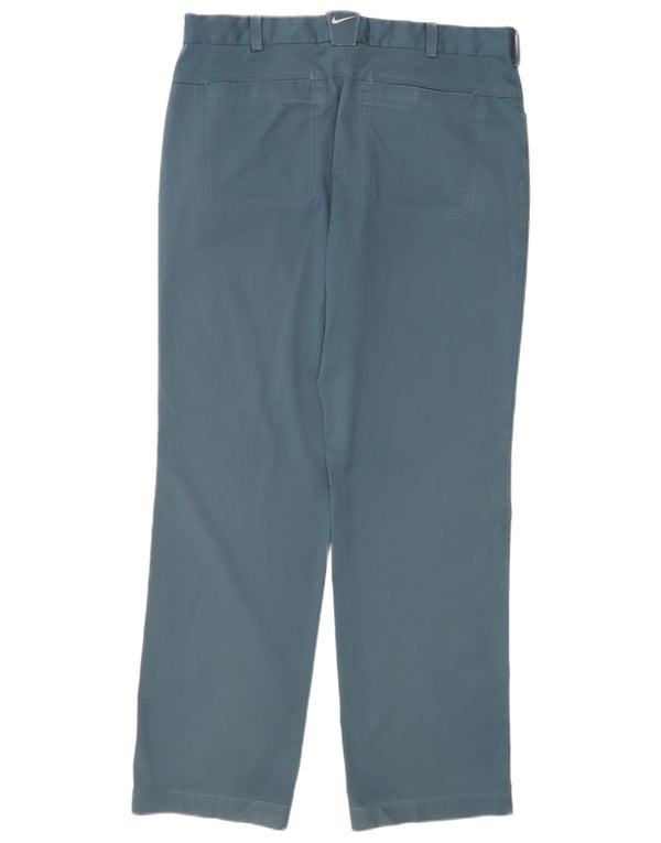 Pantaloni regolari da golf Nike da uomo W34 L32 poliestere blu