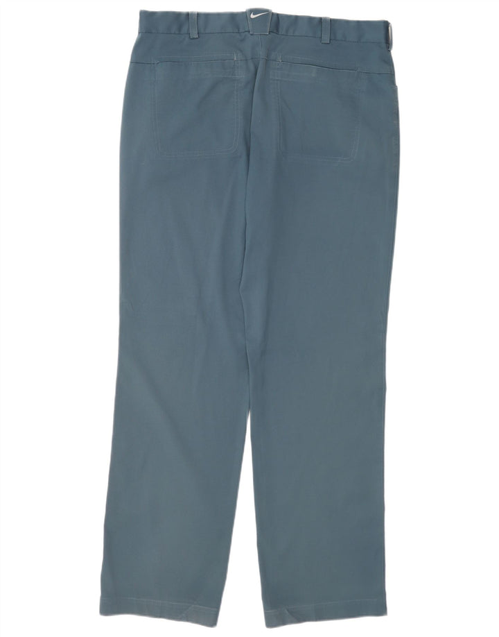 Pantaloni regolari da golf Nike da uomo W34 L32 poliestere blu