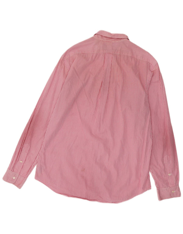 Polo Ralph Lauren Camicia slim fit da uomo XL in cotone a righe rosa