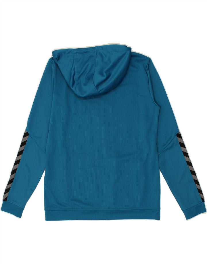 HUMMEL Womens Zip Hoodie Sweater UK 10 Small Blue Polyester Vintage Hummel and Second-Hand Hummel from Messina Hembry 