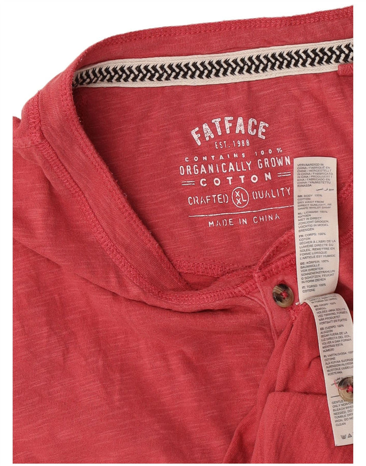 T-shirt da uomo Fat Face Top 2XL in cotone rosso