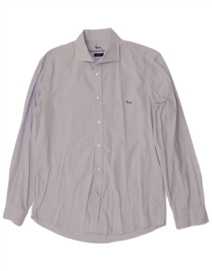 Camicia da uomo Harmont & Blaine vestibilità stretta grande a quadretti blu