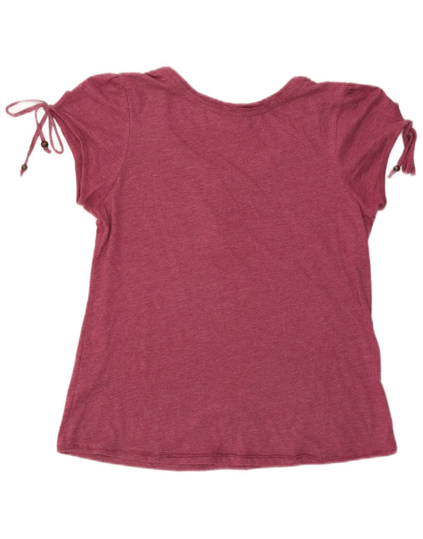 ANIMAL Camicetta da donna Top UK 14 Cotone floreale bordeaux medio