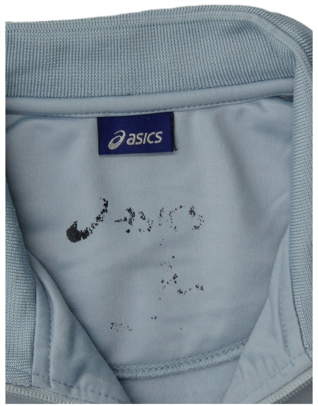 Giacca da ginnastica da uomo Asics in poliestere blu medio
