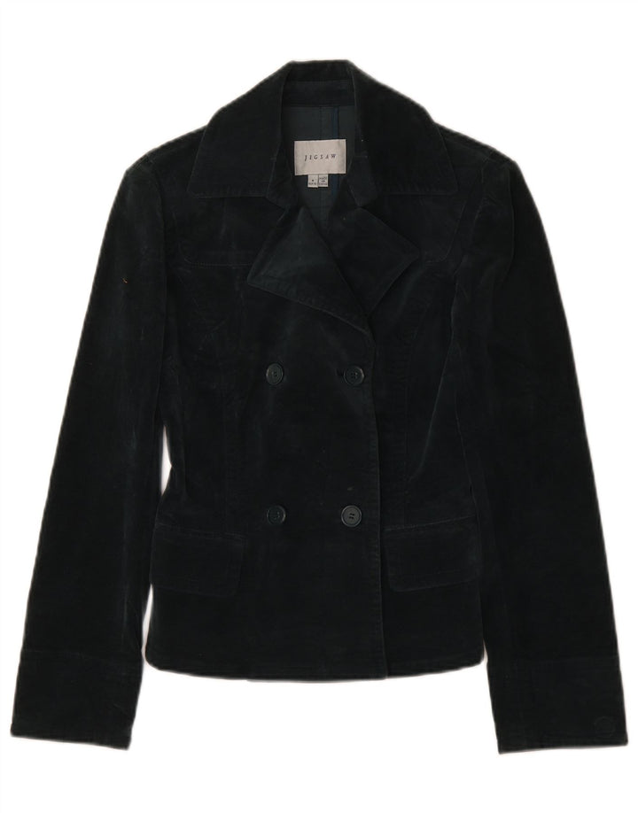 Giacca blazer doppiopetto da donna Jigsaw EU 32 2XS cotone grigio