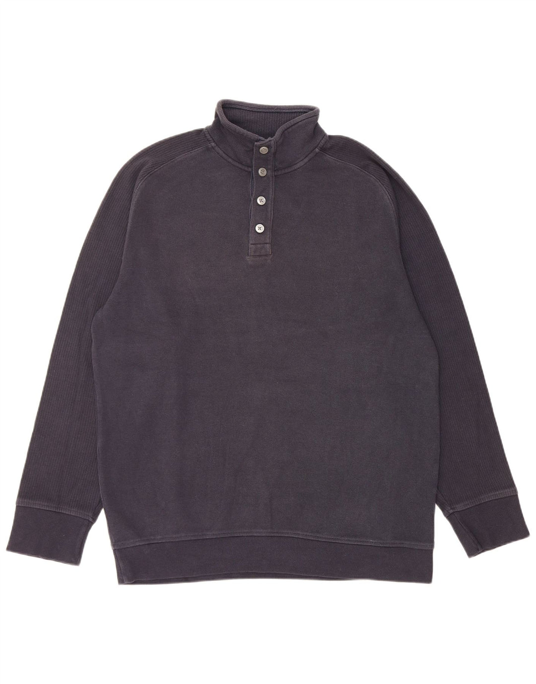 Maglione da uomo Marks & Spencer con bottoni e collo blu navy medio