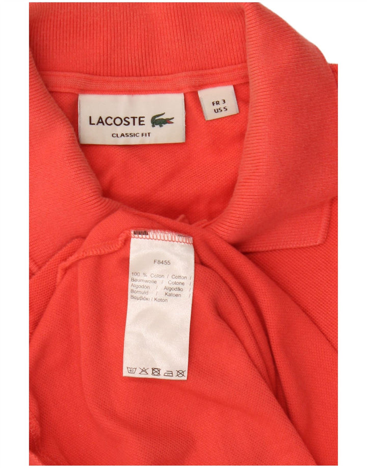 Polo da uomo Lacoste Classic Fit taglia 3 piccola in cotone rosso