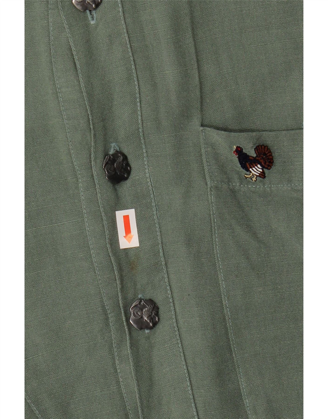 Camicia vintage a maniche corte da uomo 2XL Verde