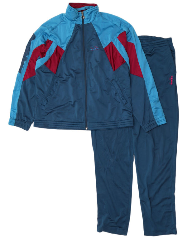 Tuta intera da uomo Diadora Graphic UK 42 Large Blu Colourblock Poliestere