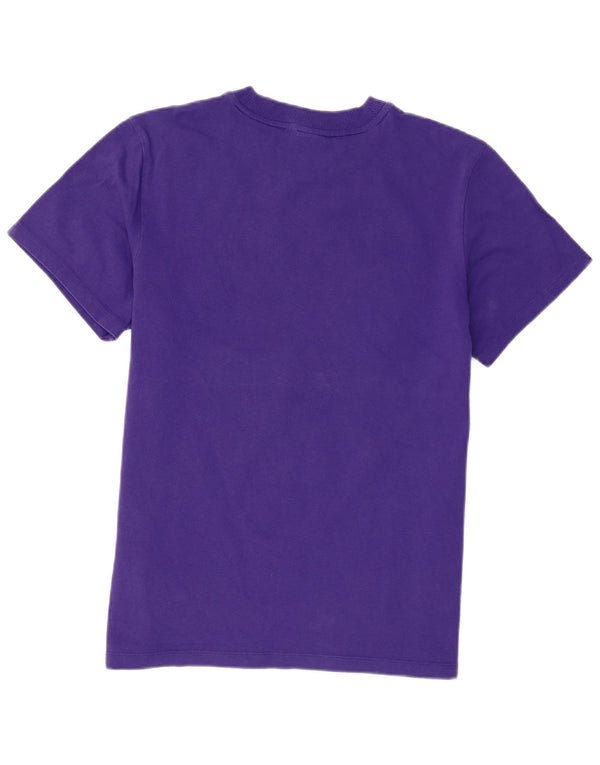 T-shirt grafica da uomo Adidas Top piccola in cotone viola