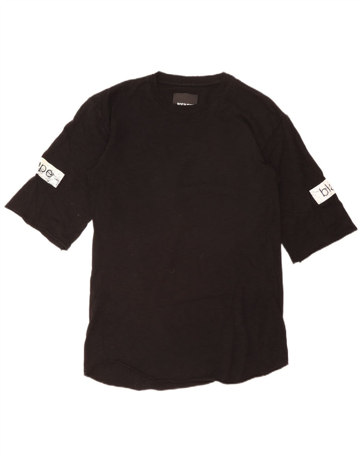 Pyrex Top grafico da donna manica 3/4 UK 16 grande nero