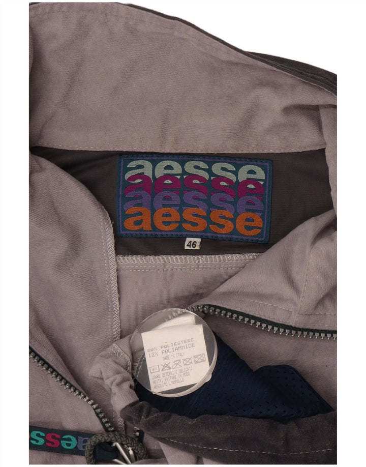 Giacca da tuta da donna AESSE IT 46 Large Poliestere color block grigio