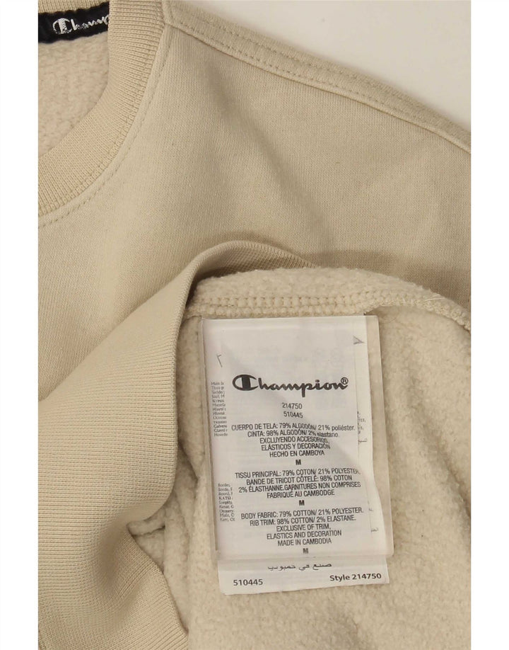 Felpa da uomo Champion in cotone beige medio