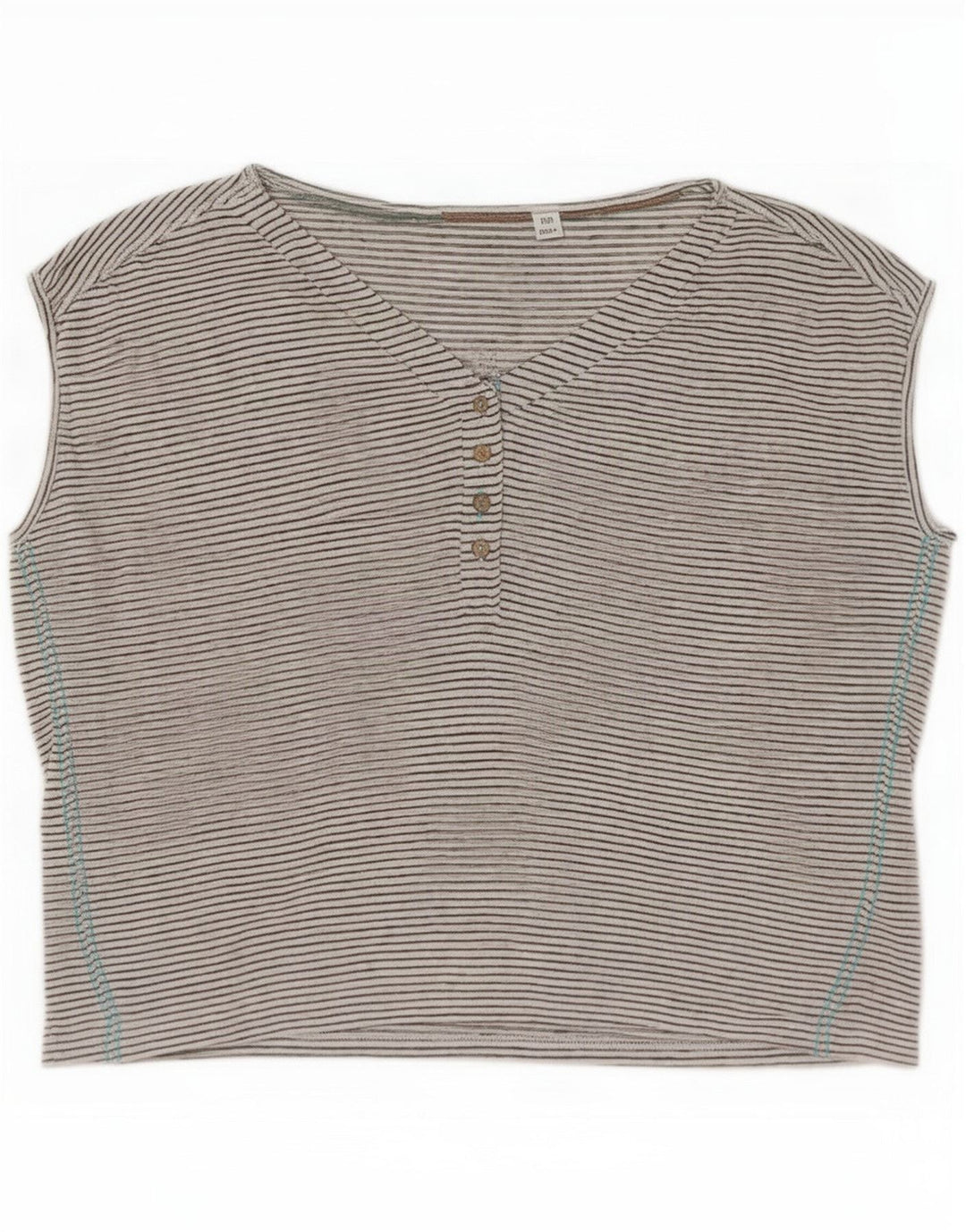 Canotta da donna White Stuff UK 16 Lino a righe grandi