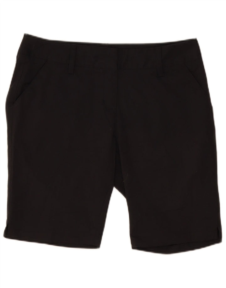 Pantaloncini chino Adidas da donna Climalite UK 12 Medium W32 poliestere nero