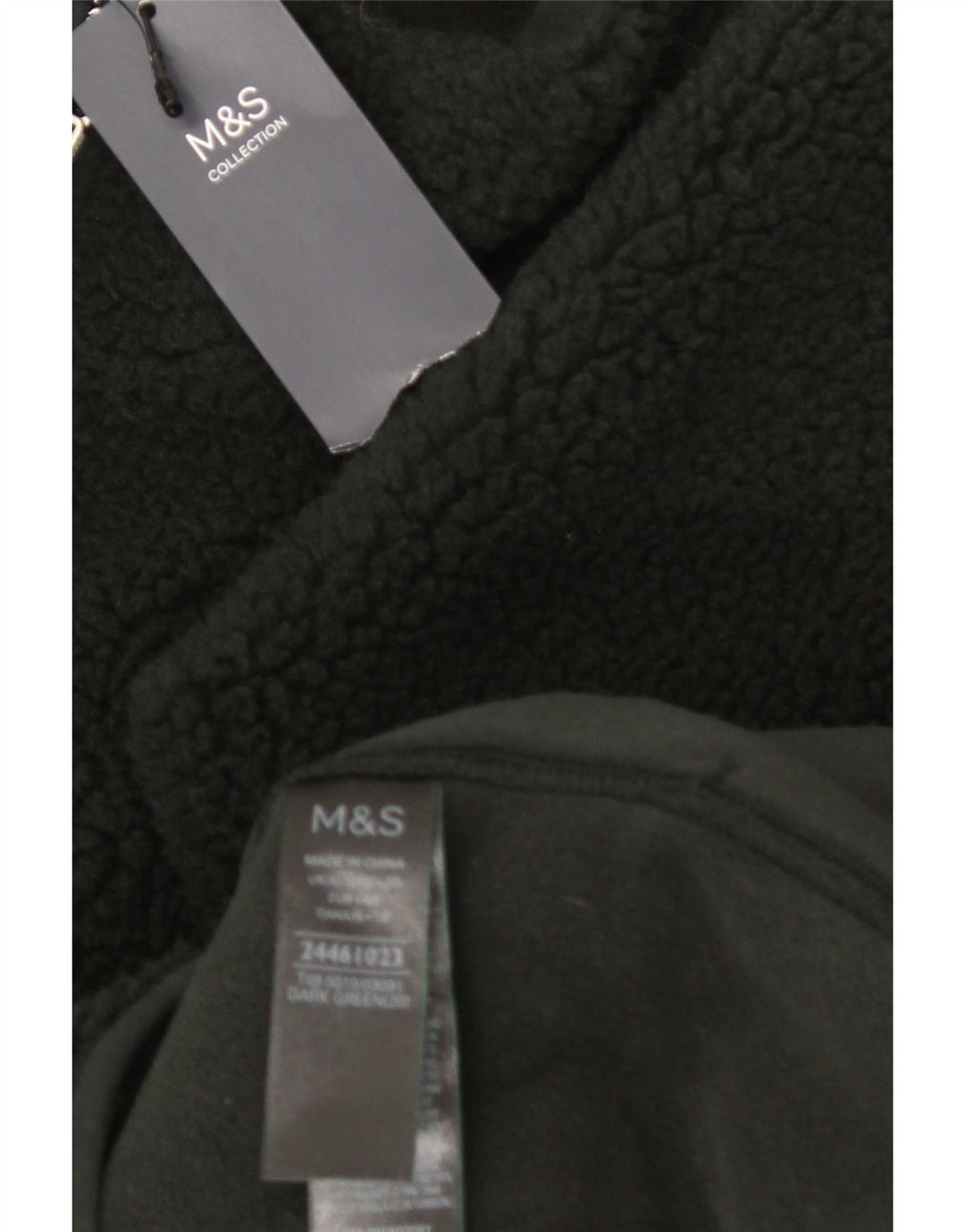 Giacca in pile da donna Marks & Spencer UK 20 2XL poliestere verde